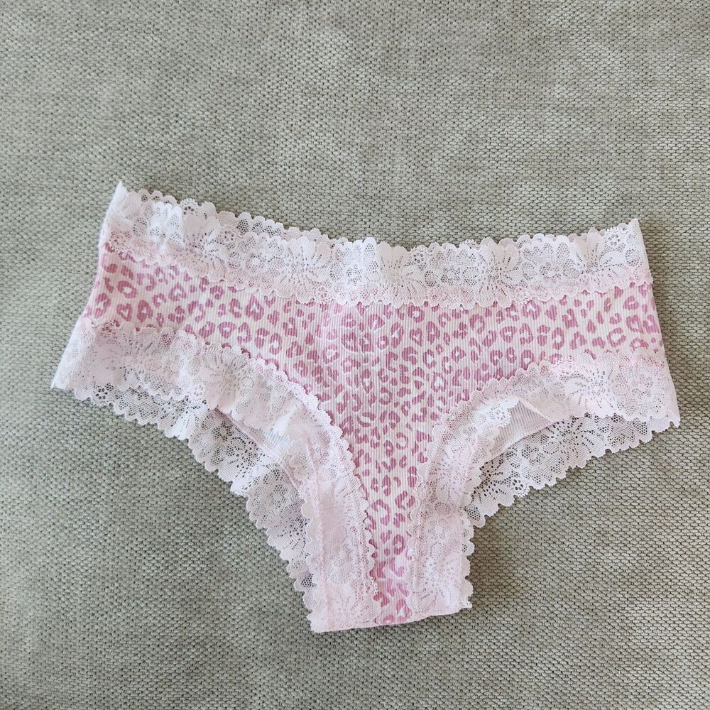 Victoria's Secret PINK Small Lace Trim Cheeky Panty NWT‎